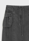 Lalk Pigment Cargo Long Skirt