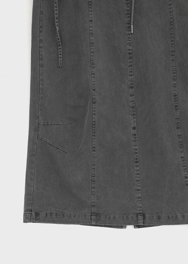 Lalk Pigment Cargo Long Skirt