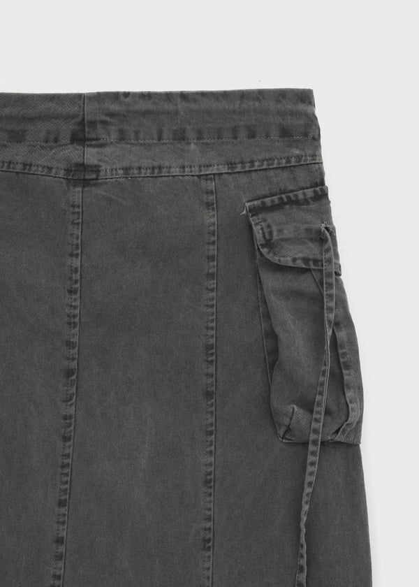 Lalk Pigment Cargo Long Skirt