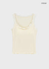Telson Lace Crop Sleeveless (Built-in Cap)