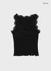 Telson Lace Crop Sleeveless (Built-in Cap)