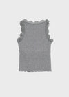 Telson Lace Crop Sleeveless (Built-in Cap)