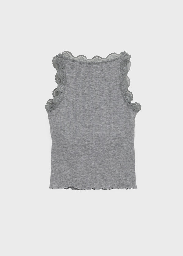 Telson Lace Crop Sleeveless (Built-in Cap)