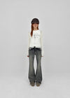 Ratton Low-waist Catwash Bootcut Denim Pants