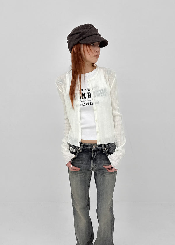 [MADE] Shave Summer Round Knit Cardigan