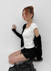 Rickyah Lace Cap Sleeve Short-sleeve Tee