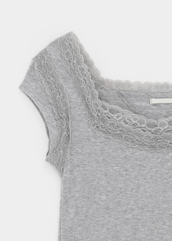 Rickyah Lace Cap Sleeve Short-sleeve Tee