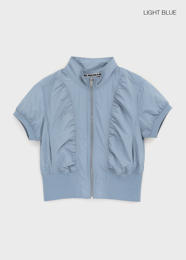 [MADE] Edia Nylon Short-Sleeve Zip-Up