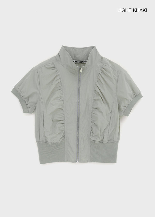 [MADE] Edia Nylon Short-Sleeve Zip-Up