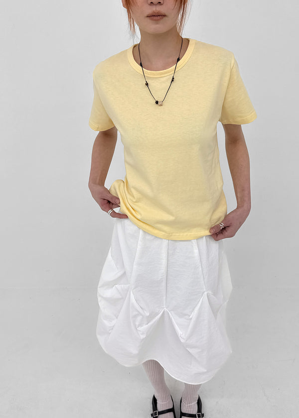 Lemen Color Basic Round Short Sleeve Tee
