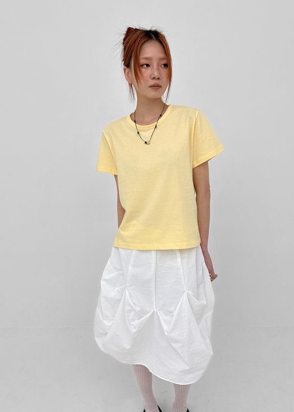 Lemen Color Basic Round Short Sleeve Tee