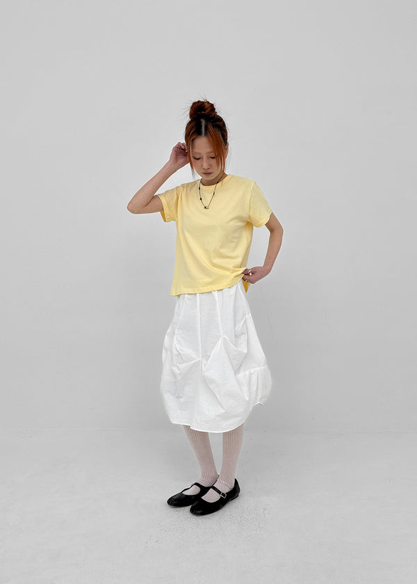 Lemen Color Basic Round Short Sleeve Tee