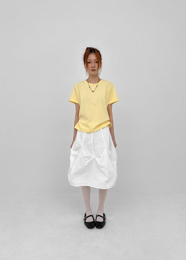 Lemen Color Basic Round Short Sleeve Tee
