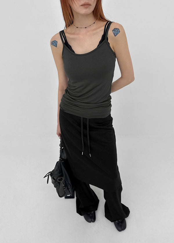 Rocating Color Basic Sleeveless Top