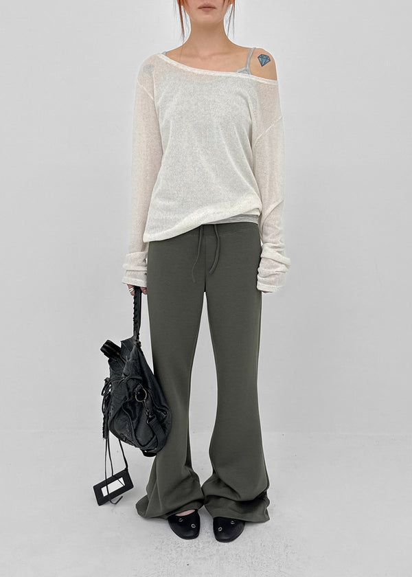 [MADE] Monev Linen Knit Long-Sleeve Tee