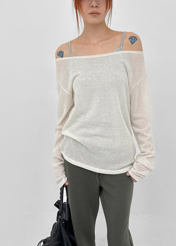 [MADE] Monev Linen Knit Long-Sleeve Tee