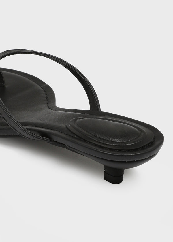 Dibecom Leather Flip-flops Mid-heels