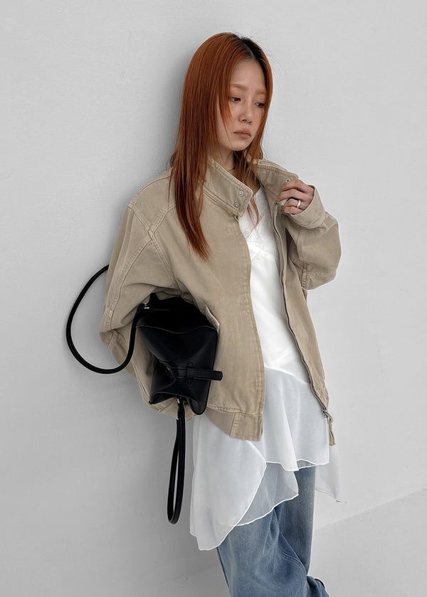 Walkming Two-way High-neck Cotton Jacket