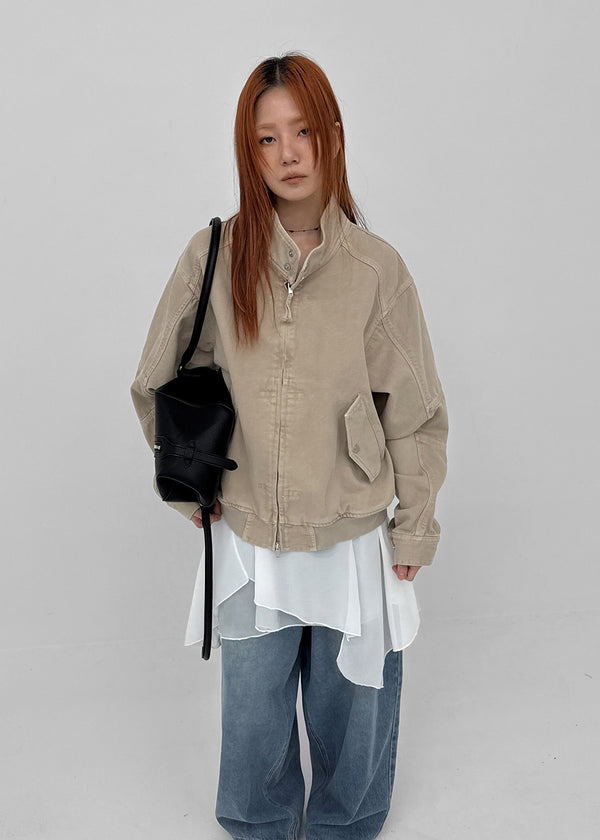 Walkming Two-way High-neck Cotton Jacket
