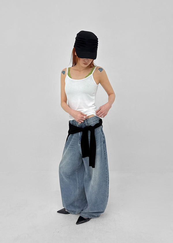 [MADE] Rive Snap Balloon Denim Pants