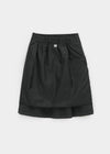 Romroni Strap Shirred Midi Skirt
