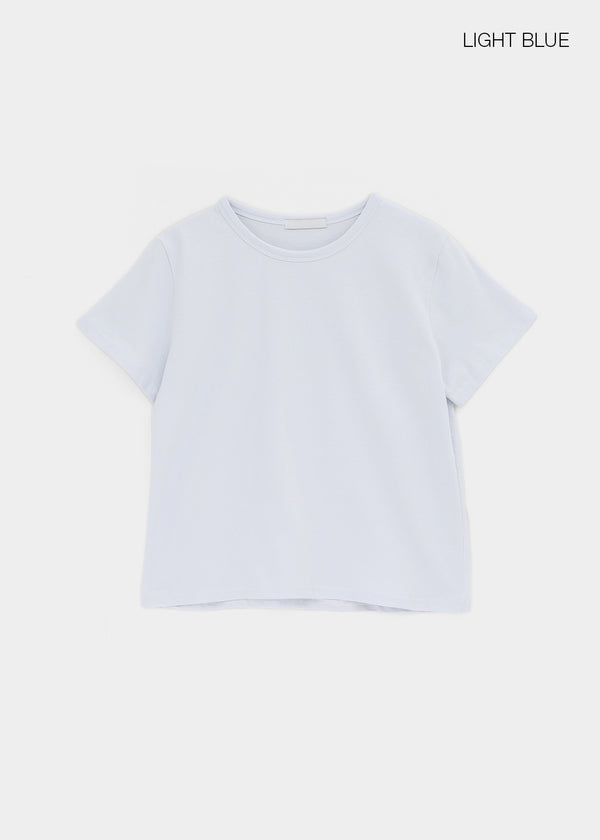 Lemen Color Basic Round Short Sleeve Tee