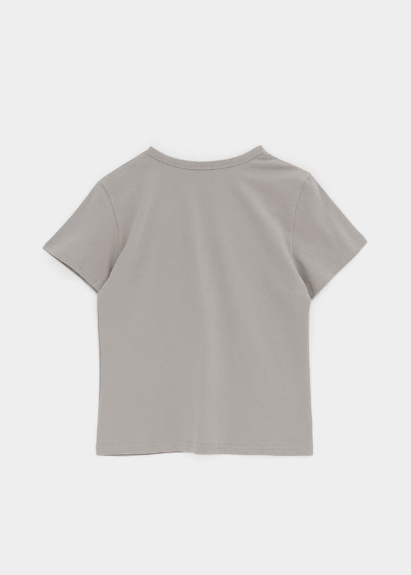 Lemen Color Basic Round Short Sleeve Tee