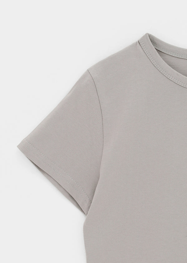 Lemen Color Basic Round Short Sleeve Tee