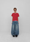 Lemen Color Basic Round Short Sleeve Tee