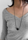 Shandel Bold Pendant Drop Necklace