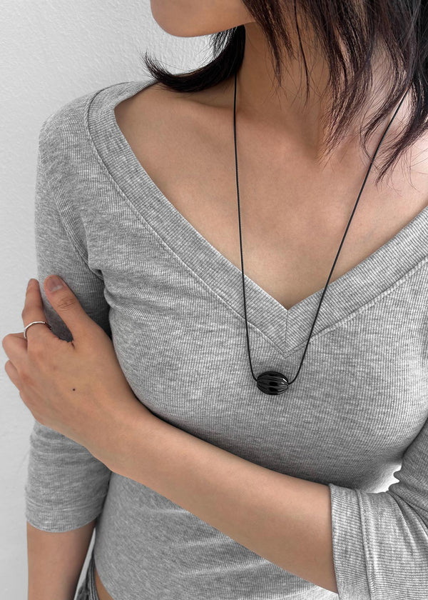 Shandel Bold Pendant Drop Necklace