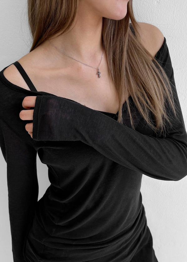 Rento Cross Silver Necklace