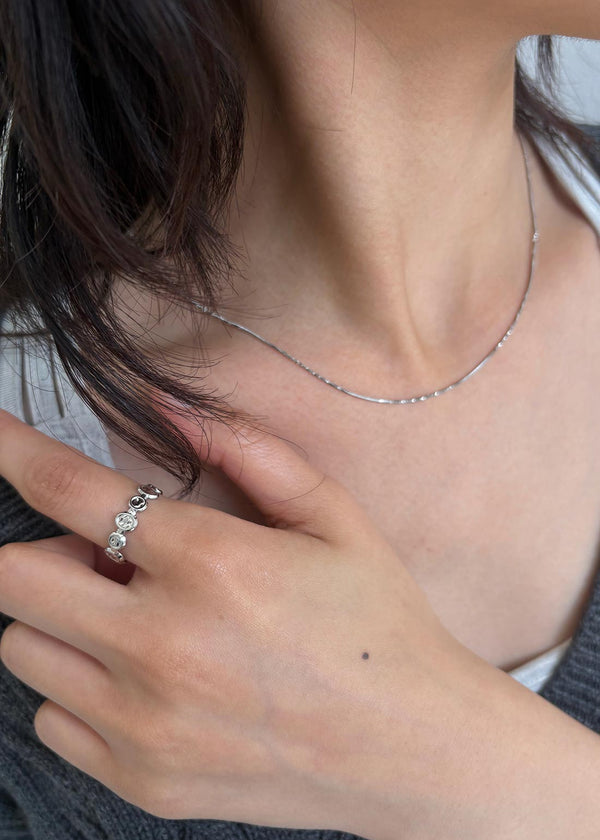 Roshan Silver Snake Chain Necklace