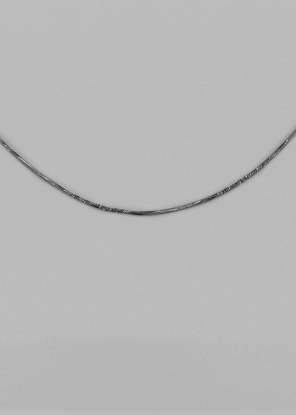Roshan Silver Snake Chain Necklace
