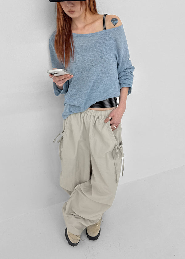 [MADE] Monev Linen Knit Long-Sleeve Tee