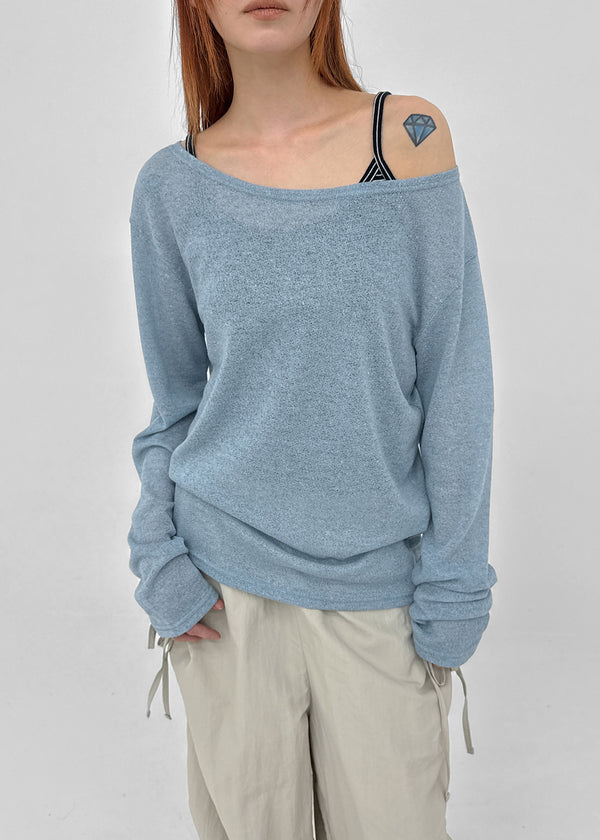 [MADE] Monev Linen Knit Long-Sleeve Tee