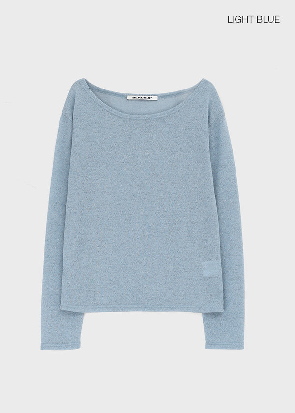 [MADE] Monev Linen Knit Long-Sleeve Tee