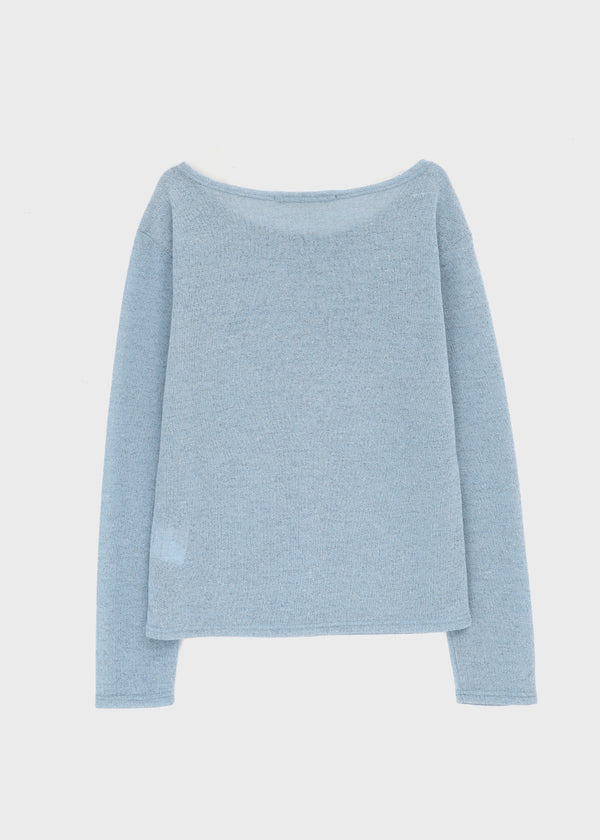 [MADE] Monev Linen Knit Long-Sleeve Tee