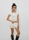 [B-BASIC] Punching Short-Sleeve Tee (2 Sizes)
