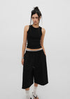 [B-BASIC] Basic Ribbed Round Mango Sleeveless Top (2SIZE)