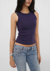 [B-BASIC] Basic Ribbed Round Mango Sleeveless Top (2SIZE)
