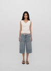 [B-DENIM] SUMMER WASHED BERMUDA JEANS 055