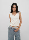 [B-BASIC] Tension Standard V-Neck Sleeveless Top (2 SIZE)