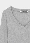 [MADE] Plum V-neck 3/4 Sleeve Tee