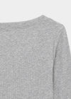 [MADE] Plum V-neck 3/4 Sleeve Tee