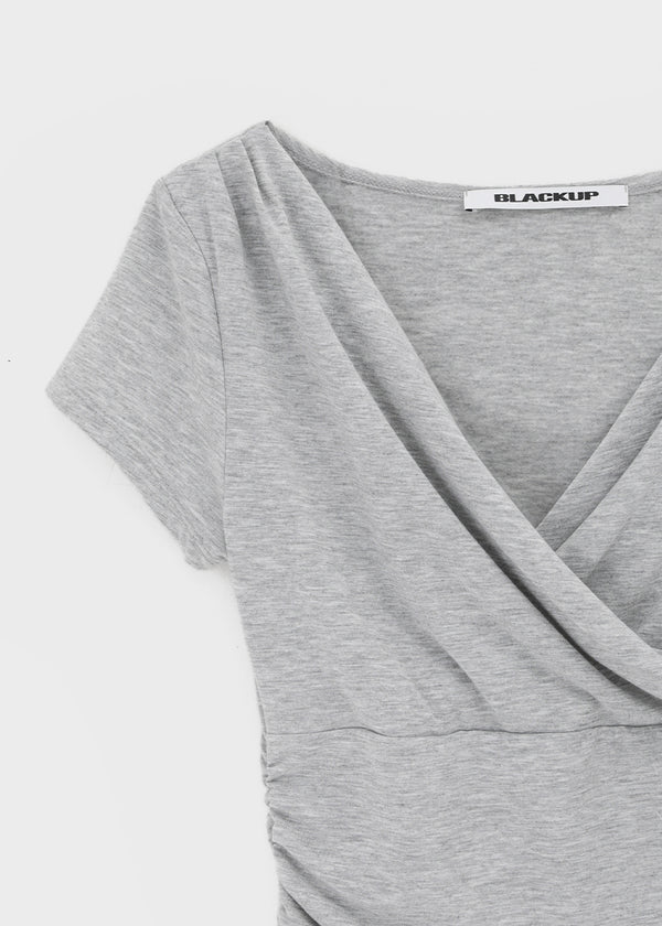 [MADE] Cujes Wrap Cap Sleeve Short Sleeve Top (Set Available)