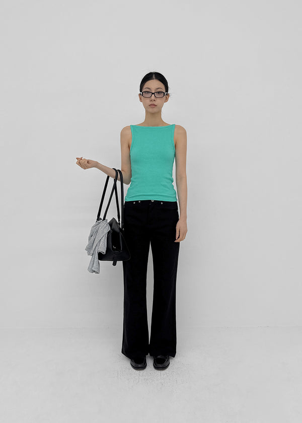 Roavo Boat Neck Sleeveless