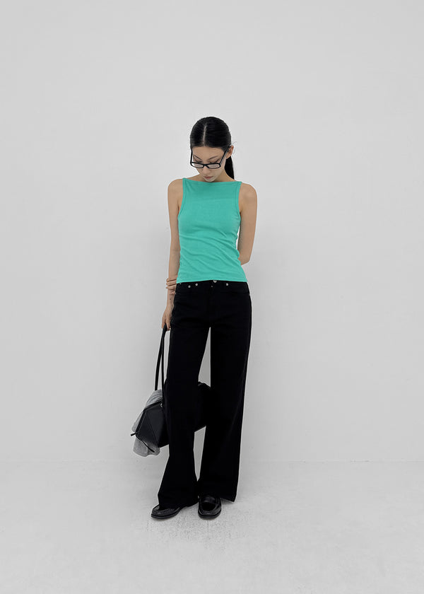 Roavo Boat Neck Sleeveless