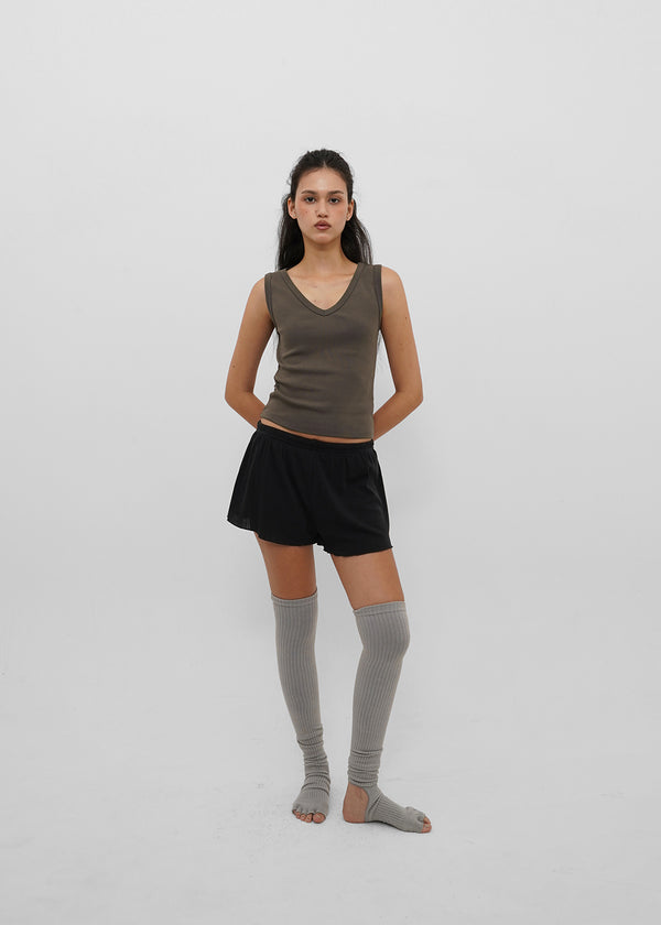 [B-BASIC] Tension Standard V-Neck Sleeveless Top (2 SIZE)