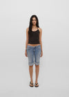 [B-BASIC] Tension Cotton Strap Halter Sleeveless Top (2 SIZE)